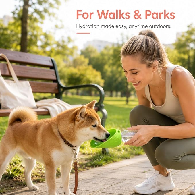 4 PC Water Bottle Attachment for Dogs, Dog Drinking Bottle, Outdoor Pet Water Dispenser for Walking Hiking Travel, Compact Storage Solution for Pet Owners - Image 4
