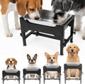 YUEPET Elevated Water Bowl for Dogs, Outdoor Raised Dog Water Bowl 1.25 Gal | 4 Heights Adjustable, Stainless Steel Dog Water Bowls, Raised Dog Water Bowl with Stand, 1.25 Gallon ,Food and Water Use by YUEPET