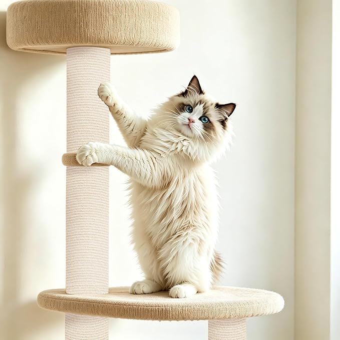 2Pcs Khaki Cat Scratch Protector,11.8"x15.8" 4mm Scratch Pad for Cats | Trimable Cat Scratchers for Indoor Cats, Easy Peel Tab Self-Adhesive Guards for Couch Sofa Wall Cat Tree & Cat Wall Furniture - Image 6