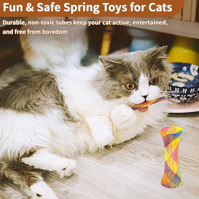 iCAGY 24 Pcs Cat Toys Set for Indoor Cats, Kittens | Interactive Variety Pack, Feather Teaser, Feather Golf, Mice, Springs, Balls, Noise Toys - Image 6