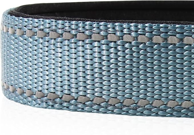 Joytale Reflective Dog Collar, Adjustable Neoprene Padded, Gray S | Breathable Nylon for Small Dogs, No Chafing on Daily Walks and Training, Gentle on Neck, Secure Metal D-Ring, Night Safety - Image 4