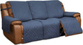Easy-Going Reversible Couch Cover for 3 Seat Recliner, Dark Blue/Light Blue | Washable Sofa Slipcover For Dogs, Sofa Cover For Recliner, Furniture Protector Mat, Pet Friendly by Easy-Going