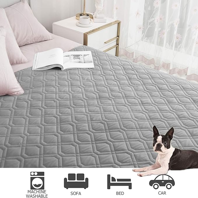 Ameritex Waterproof Blanket Reversible Dog Bed Cover Pet Blanket for Furniture Bed Couch Sofa - Image 4