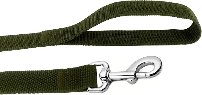 Strong Nylon Dog Leash, 4FT/ 5 FT/ 6FT Dog Leashes for Medium Large Dogs(5FT, Green) - Image 3