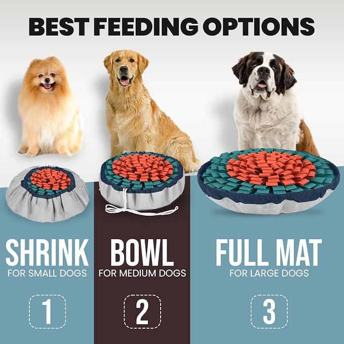 PET ARENA Snuffle Mat Dog Puzzle Toy Slow Feeder for Training & Enrichment | Promotes healthy habits with nose work activities reducing boredom while supporting focus engagement daily exercise routines - Image 2