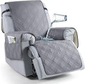TAOCOCO 100% Waterproof Recliner Chair Covers, Non Slip Recliner Covers for Recliner Chair with Pocket, Washable Reclining Chair Cover Furniture Protector for Kids,Dogs(25'', Grey) by TAOCOCO