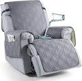 TAOCOCO 100% Waterproof Recliner Chair Covers, Non Slip Recliner Covers for Recliner Chair with Pocket, Washable Reclining Chair Cover Furniture Protector for Kids,Dogs(22'', Grey) by TAOCOCO