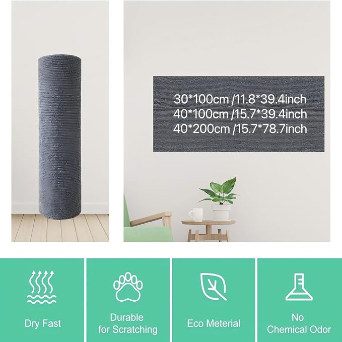Cat Scratch Couch Furniture Protector | Adhesive, DIY Climbing, Scratch Pad Deterrent, Protects from Cat Claws - Image 2