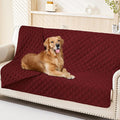 Smiry Waterproof Reversible Pet Couch Covers for Dogs | Pet Friendly, Soft Fabric, Washable Sofa Furniture Protector for Dogs Cat Kids, Checkered (52"x82", Wine Red/Wine Red) by Smiry