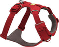 Ruffwear, Front Range Dog Harness, Reflective Soft Padded Everyday Harness with Dual Leash Clips, Adjustable and Lightweight Fit for Training or Walking for All Dogs, Red Canyon, Medium by RuffwearInc