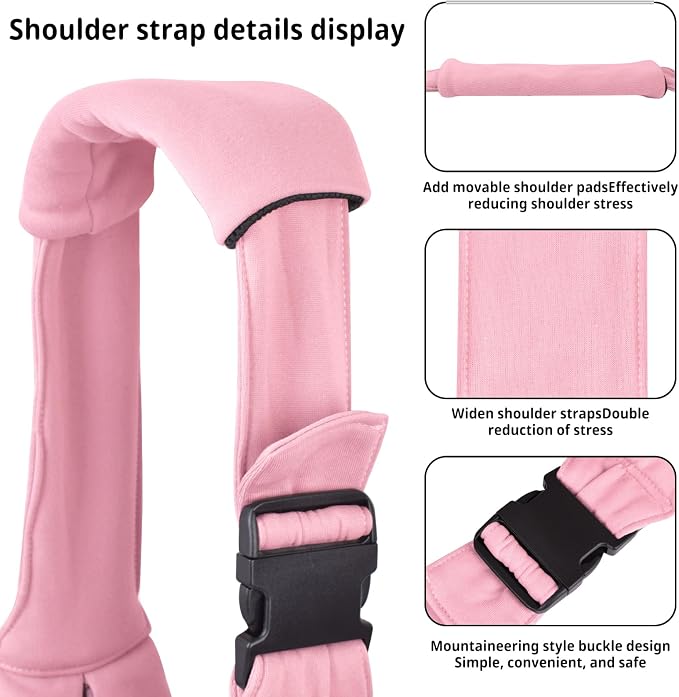 CUBY Dog and Cat Sling Carrier - Hands Free Reversible Pet Papoose Bag - Soft Pouch and Tote Design - Suitable for Puppy, Small Dogs Cats Outdoor - Image 4