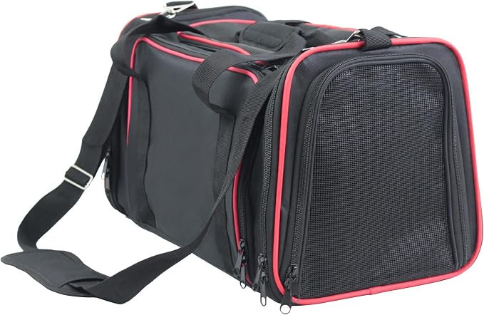EliteField Expandable Soft Pet Carrier for Cats & Dogs (3-Year Warranty) | Airline Approved, Waterproof, Dual Expansions, Removable Fleece Bed & Cover, Built-In Leash, Top Door, Foldable - Image 3