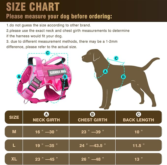 2X Metal Buckle Service Working MOLLE Dog Vest with 10 Pet Patches | Tactical Dog Harness for Large Dog, No-pull Military Working Vest for Training Hunting Walking，2x D Rings for Leash Clip - Image 5