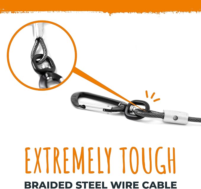 Mighty Paw Dog Seat Belt Vehicle - Chew-Proof Dog Belt - Great for Teething Puppies - Latch Bar Attachment Like Child's Car Seat - Aviation Aluminum Carabiner - Strong Enough for Climbers - 850+ LB - Image 8