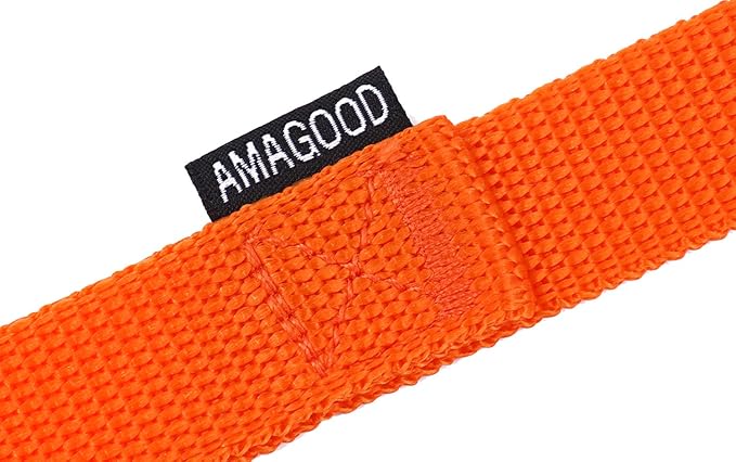 AmaGood Dog/Puppy Obedience Recall Training Agility Lead-15ft 20ft 30ft 50ft Long Leash-for Dog Training,Tie Out,Play,Safety,Camping (30 feet, Orange) - Image 4