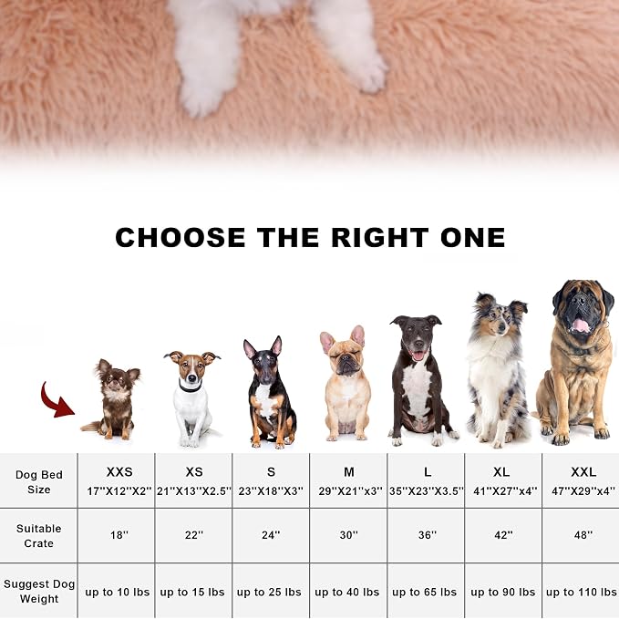 Bedfolks Waterproof Dog Crate Bed,Plush Dog Bed with Removable Washable Cover,Faux Fur Dog Crate Pad for Small Dogs and Cats,Fluffy Dog Kennel Bed 21"x13",Solid Camel - Image 7