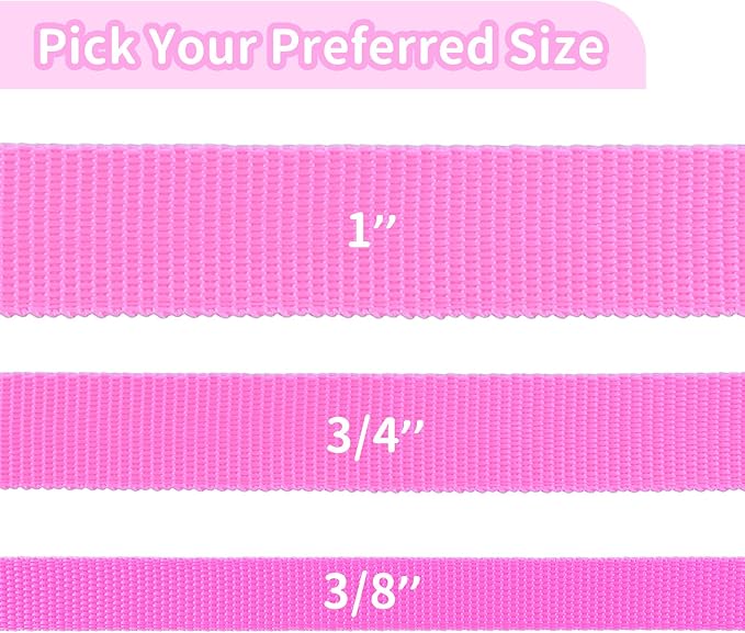 HIKISS Long Dog Leash Obedience Recall Training Agility Lead with Thickening Material for Large Dog - 15ft 20ft 30ft 50ft 100ft Training Leash(Pink 15ft) - Image 6
