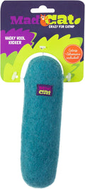 Mad Cat Wacky Wool Crinkle Kicker Catnip and Silvervine Cat Toy, Pack of 1 | Natural fiber plaything felines grab, wrestle and hug, rustling texture sparks energetic play sessions at home every day by Unknown