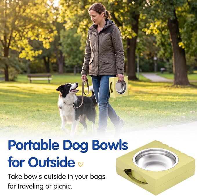 XIAZ Elevated Dog Bowls Large Breed Raised Dogs Bowl Stand Large/Medium Sized Dog Stainless Steel Food Water Bowl Stands 5 Heights Adjustable 9/11/12/15in Pet Feeder Dish Station - Image 8