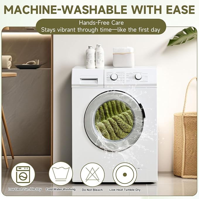 OTOB Couch Covers for Sofa Washable Anti Slip Furniture Protector, 1 Piece | Matcha Green, 27.6"x82.7", Soft Plush, All Seasons, Breathable, Modern, Wear-Resistant, Couch Cover for Dogs, Fade Resistant - Image 6