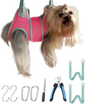 Kkiimatt Dog Grooming Hammock, XXS Grooming Harness for Dogs Trimming at Home,Dog Sling Restraint for Grooming with Thick Fabric Neck Support, Grooming Strap Hanger Holder for Claw Care by Kkiimatt