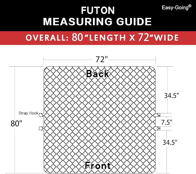 Easy-Going Reversible Couch Cover, Large Futon Sofa, Ivory/Ivory | Machine Washable Slipcover For Dogs, Water Resistant Furniture Mat For Living Room, Non-Slip Sofa Cover, Pet Friendly - Image 6
