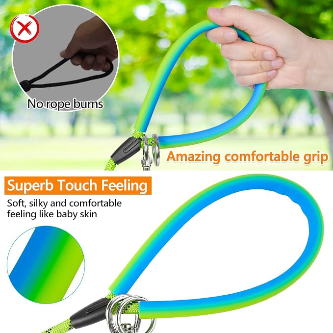 NTR 15FT Training Leash for Dogs, Nylon Rope Dog Leash with 2 Swivel Hooks and Comfortable Padded Handle, Cat Puppy Leash Lead for Small Medium Large Dogs Training, Playing, Camping, or Backyard - Image 3