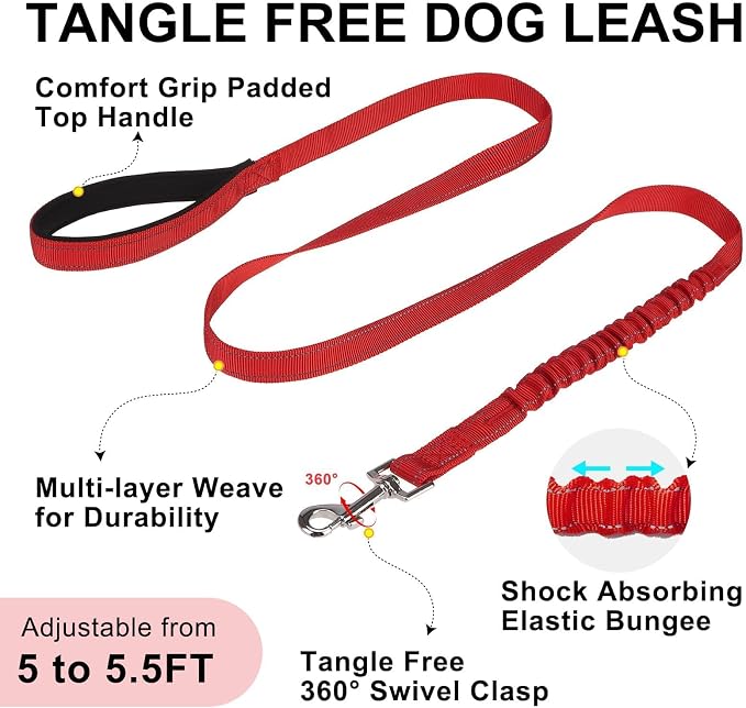 BEAUTYZOO Small Dog Harness and Leash Set, No Pull Step in Puppy Vest | Breathable Mesh with Handle, Reflective, Adjustable No Choke Escape Proof, Lightweight, Easy Control for Walking, Red XS - Image 8