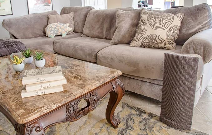 Sofa-Scratcher' Cat Scratching Post & Couch-Corner / Furniture Protector (Beige) - Image 8