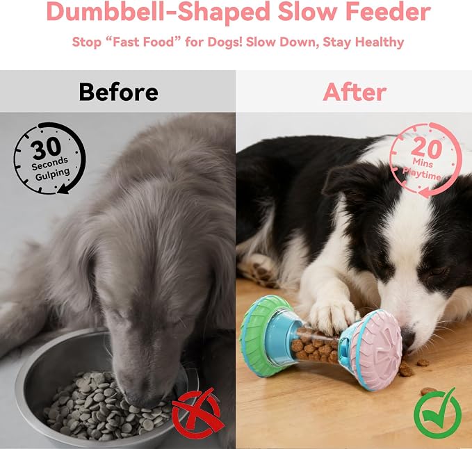 MateeyLife Interactive Dog Puzzle Toy for Small Medium Large Dogs | Adjustable Treat Dispensing Slow Feeder, Interactive Dog Toys Roller, Boredom Relief Enrichment Toys to Keep Them Busy - Image 3