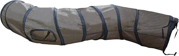 PetLike S Way Cat Tunnel Collapsible Pop-up Pet Tube Hideaway Play Toy with Ball (S-Way, Brown) by PetsLikePetLike