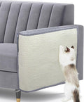 Upgraded Cat Scratch Furniture Protector,Cat Scratch Sofa Arm Sheild with Large Size Natural Sisal for Protecting Couch Sofa Chair Furniture 27.6''L*19.6''W (Light Grey/Left Handed) by Oroonoko
