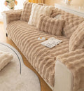 Faux Fur Couch Covers for Sofa Thick Fuzzy Sofa Covers for Dogs | Soft Warm Couch Cover Shaggy Fuzzy Sectional Sofa Cover Non-Slip Plush Sofa Slipcover Furniture Protector by WelcometoXSlive