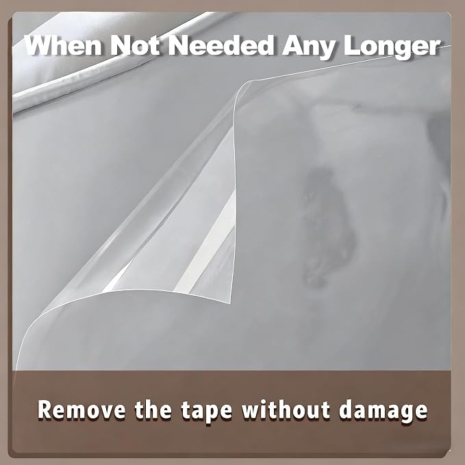 Anti Cat Scratch Furniture Protector Tape Damage-Free Couch Guard, 118"x8" | clear,strong adhesive,flexible,easy to apply,easy to remove,pins-free,residue-free,long-term use,massive coverage,non-toxic - Image 5