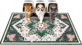EXPAWLORER Cat Litter Mat, 32”x48” XL Non-Slip Urine Waterproof Litter Trapping Mat Easy to Clean Washable Litter Box Mat for Floor Soft on Kitty Paws, Indoor Food Mats Rug Pads for Bathroom Green by EXPAWLORER
