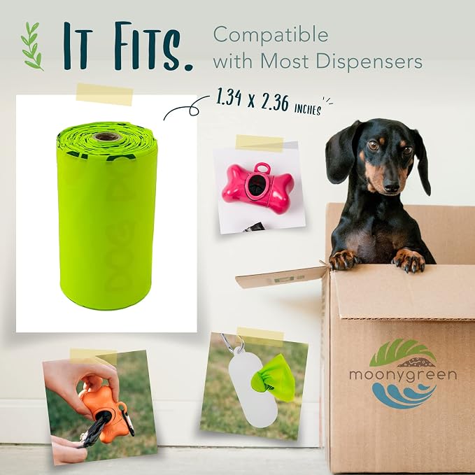 Compostable Dog Poop Bag Rolls, Doggie Poop Bags Refills, Eco-Friendly Pet Waste Bags, Vegetable-Based Unscented, Extra Thick, Leak Proof, Size 9 x 13 Inches, 360 count - Image 3