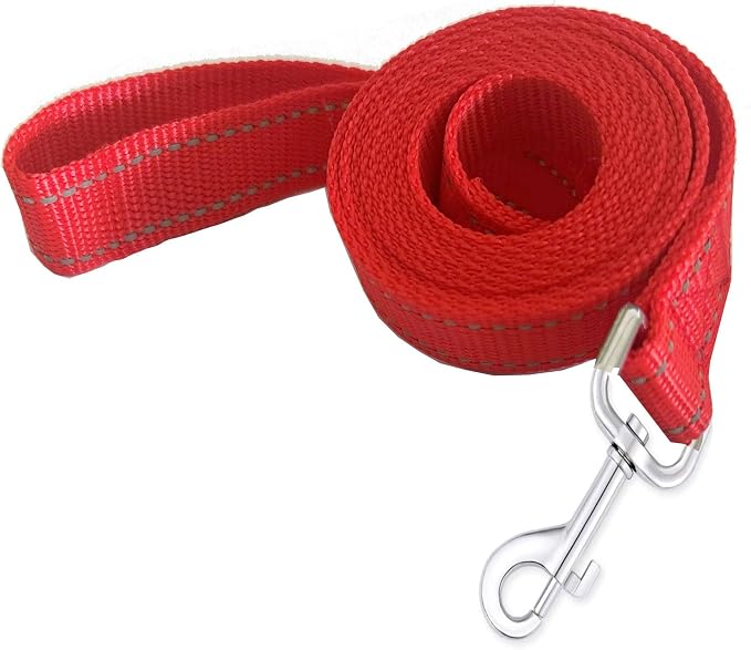 Reflective Dog Leash 7Ft /8 Feet Long, 1 Inch Wide, for Small and Medium Dogs by TAIDA