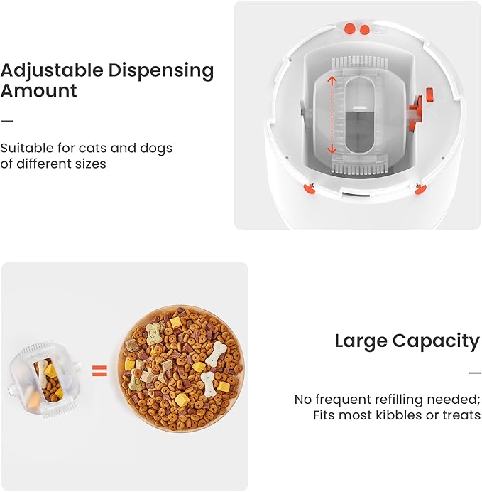 Potaroma Dog Puzzle Feeder Toy, Interactive IQ Training | Electronic Treat Dispenser, Automatic Rechargeable With Remote for Food Dispensing, All Breeds, 280ml Capacity - Image 4