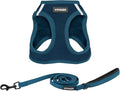Best Pet Supplies Voyager Step-in Air All Weather Mesh Harness and Reflective Dog 5ft Leash Combo with Neoprene Handle, for Small, Medium and Large Breed Puppies - Blue, X-Small by BestPetSuppliesLLC