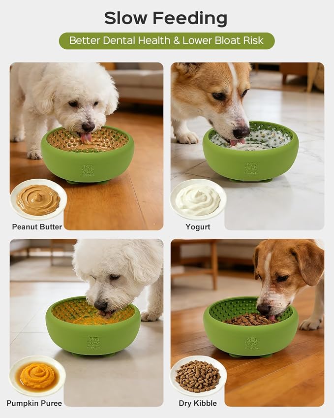 Dog Lick Bowl for Dogs L, Lick Mat, Dog Slow Feeder | Strong Suction Base, BPA-Free Silicone, Freeze Licking Bowl for Anxiety Relief, Enrichment & Distraction, Dishwasher Safe - Image 3