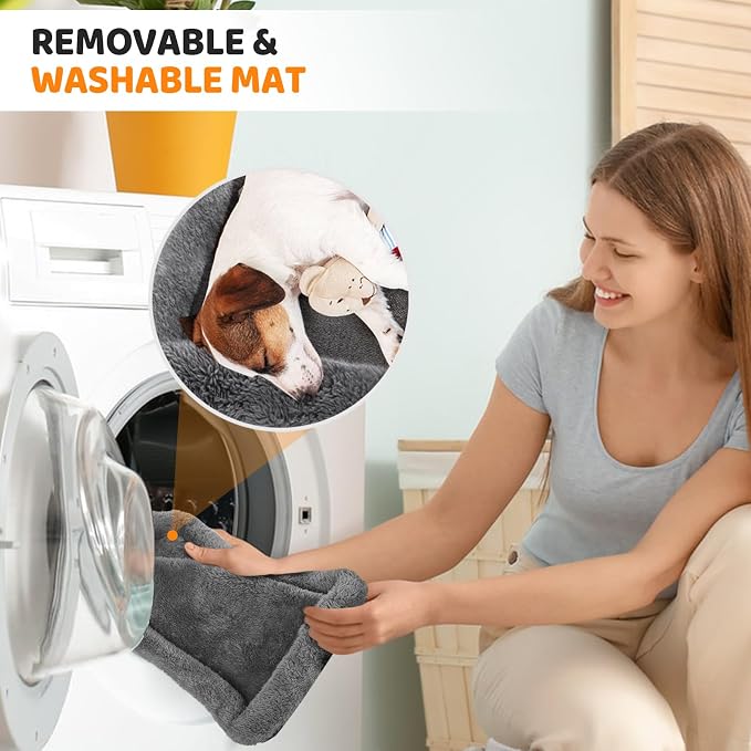 JUNGYOUN Premium ​Cat Carrier - ​Pet Carrier for Cat & Small Dogs up to 15lbs - ​Airline Approved Travel Dog Carrier with Anti-Escape Zippers, Collapsible Travel Bowl & Padded Strap - Image 7