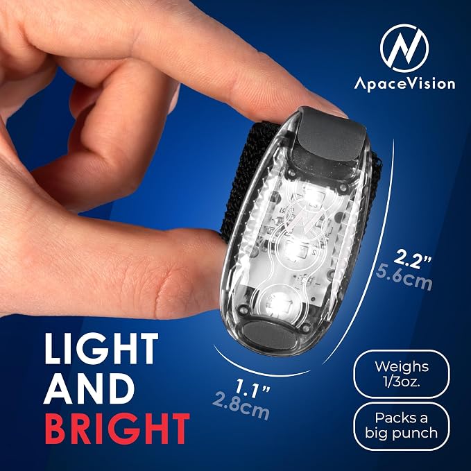LED Safety Light (2 Pack) - Clip On Strobe/Running Lights for Runners, Dog, Bike, Walking, Boat, Kayak, Stroller and More - High Visibility Accessories for Your Reflective Gear, Bicycle - Image 4