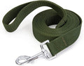 Strong Durable 10ft Nylon Dog Training Leash, 1 Inch Wide Traction Rope, for Small and Medium Dog (Military Green, 10 Feet) by Siumouhoi