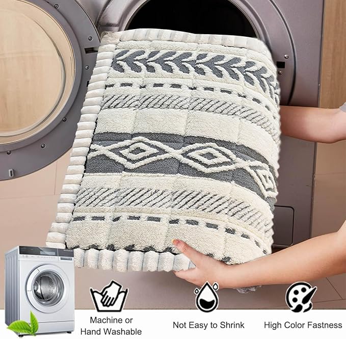 Couch Cover for Dogs, Washable Non-Slip Boho Geometric Pet Sofa Protector, Soft Sofa Slipcovers Cushion Protector for Dogs and Cats. (Light Gray, 27.6" x 82.7" x 1.5") - Image 6