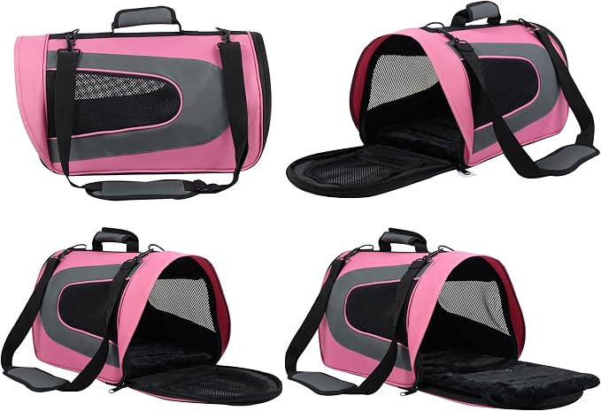 EliteField Deluxe Soft Pet Carrier for Cats and Dogs (3-Year Warranty) | Airline Approved, Waterproof, Plush Bed, Built-In Leash, Adjustable Shoulder Strap, Foldable - Image 4