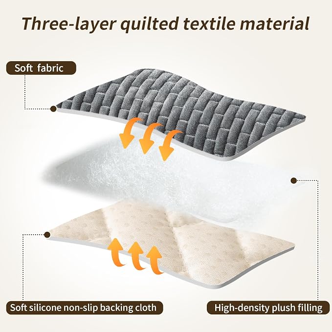 Couch Covers for Dogs Washable, Velvet Dog Couch Cover Protector, Fuzzy Plush Pet Sofa Cover for 2-3 Cushion Couch, Sofa Covers for Pets(1PC,Dark Grey,27.6"x70.9",2-3 Seater Sofa Pad Cover) - Image 5