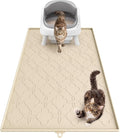 Pawtners Cat Litter Mat Extra Large 42" X 30", Easy to Clean | Non-Slip Kitty Litter Mat for Floor, Waterproof & Urine-Proof Cat Litter Mat Litter Trapping Mat, Soft on Kitty Paws by Pawtners