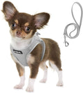 Fida Comfy Dog Harness with Leash, Soft Puppy Vest Escape Proof, Breathable Lightweight Soft Mesh, Adjustable Reflective Step-in Harness for Cat & Extra-Small Pet (XS, Grey) by Fida