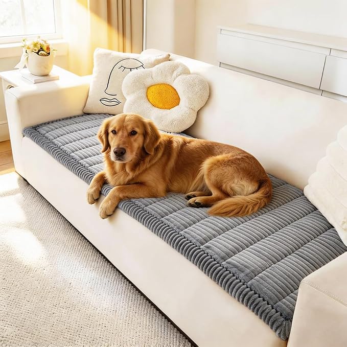Awjcsv Couch Covers for Dogs Washable, Non Slip Sofa Protector Pet Friendly | Thick, Soft Furniture Cover, Against Pets Hair & Scratch, Fits Leather and Fabric Couches, 23.6" X 47" by Awjcsv