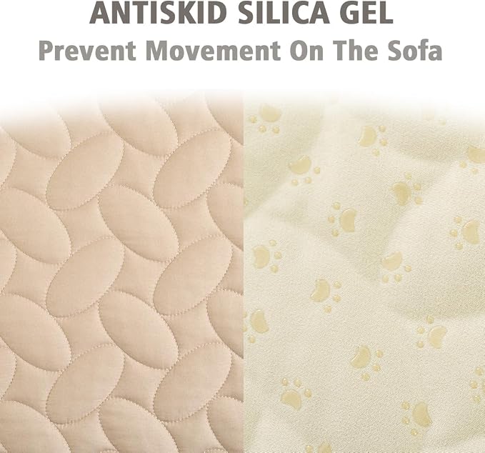 Ameritex Pet Bed Cover Dog Bed Blanket for Sofa and Furniture Waterproof New Pattern Design (40x50 Inch, Beige) - Image 4
